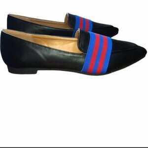 NEW Olivia + Kate Women’s Black Slip on Flats Pontie Size 7